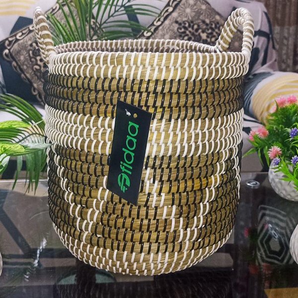 Handcrafted Natural Plant Basket - Made in Bangladesh