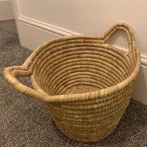 Storage Basket - All Natural with Two Handles